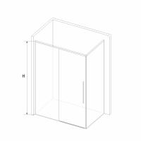 Душевой уголок RGW SV-42-1B (SV-12B + Z-060-2B) прямоугольный  110* 90*195 323242119-014 профиль Чёрный стекло Прозрачное 6 мм RGW