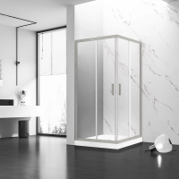 Душевой угол раздвижной прямоугольный RV83-10090-01-C5 1000x900x1950 Цвет профиля Никель брашинг Стекло Прозрачное Veconi