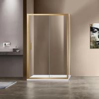 Душевой уголок, прямоугольный VSR-1G9014CLG 1400х900х1900 профиль брашированное золото стекло прозрачное VINCEA