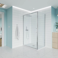 Душевой угол раздвижной E1-SP-CH-100120-01-C9 1000х1200x1950 Цвет профиля Хром Стекло  Прозрачное Veconi
