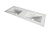 Керамическая раковина с двумя чашами TIFFANY 121x46x19 Bianco
 50135 CEZARES